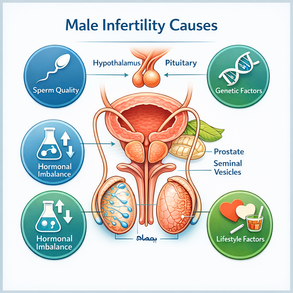 علت ناباروری در مردان- بررسی کامل علل، علائم و روش‌ های درمان