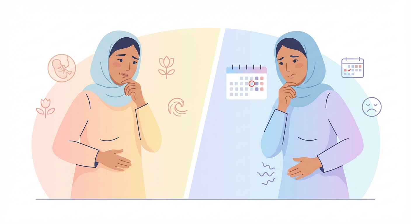 تفاوت علائم بارداری با علائم پریود _ از نظر علمی چگونه تشخیص دهیم؟