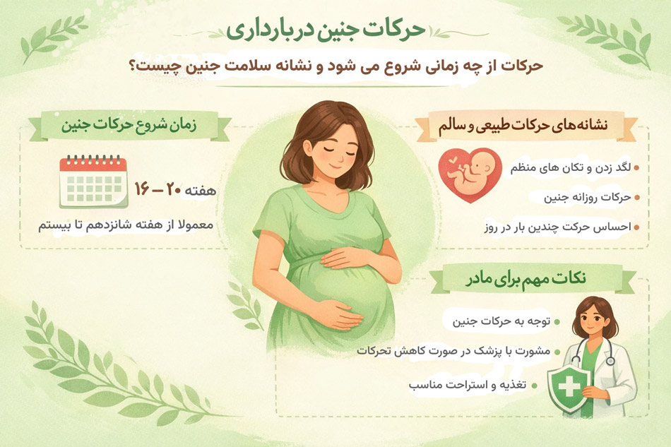 حرکات جنین در بارداری _ از چه زمانی شروع می‌شود و نشانه سلامت جنین چیست؟