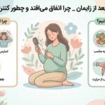 ریزش مو بعد از زایمان  _ چرا اتفاق می‌ افتد و چطور کنترلش کنیم؟