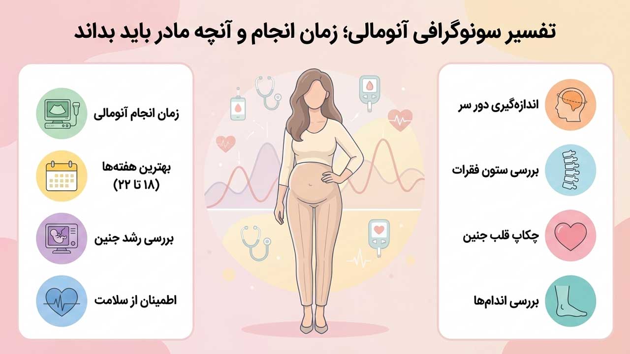 تفسیر سونوگرافی آنومالی _ زمان انجام و آنچه مادر باید بداند