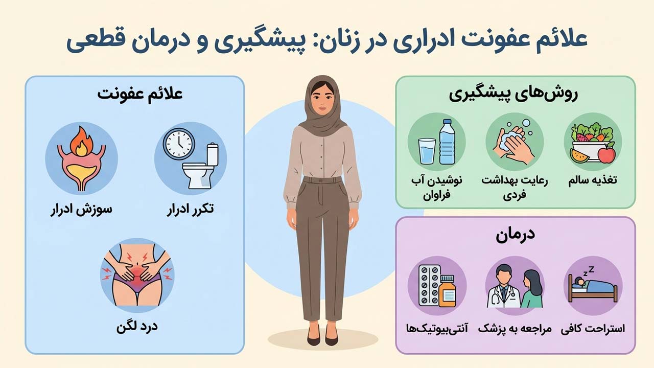 علائم عفونت ادراری در زنان _ پیشگیری و درمان قطعی