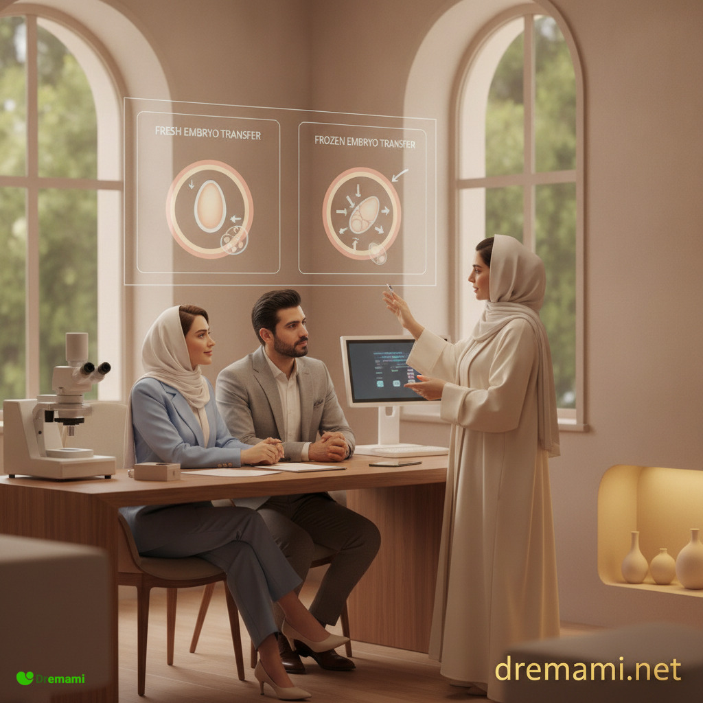انتقال جنین تازه و فریز شده